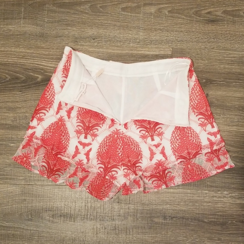 Missguided | Love & Other Things Red Lace Shorts - Picture 4 of 7